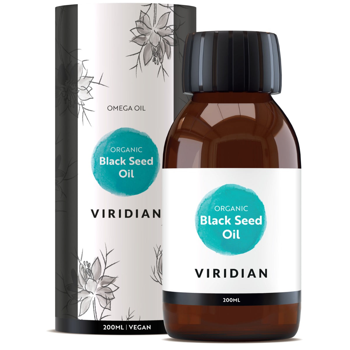 Viridian Black Seed OIl (Organic) 200ml size#520 30% Off