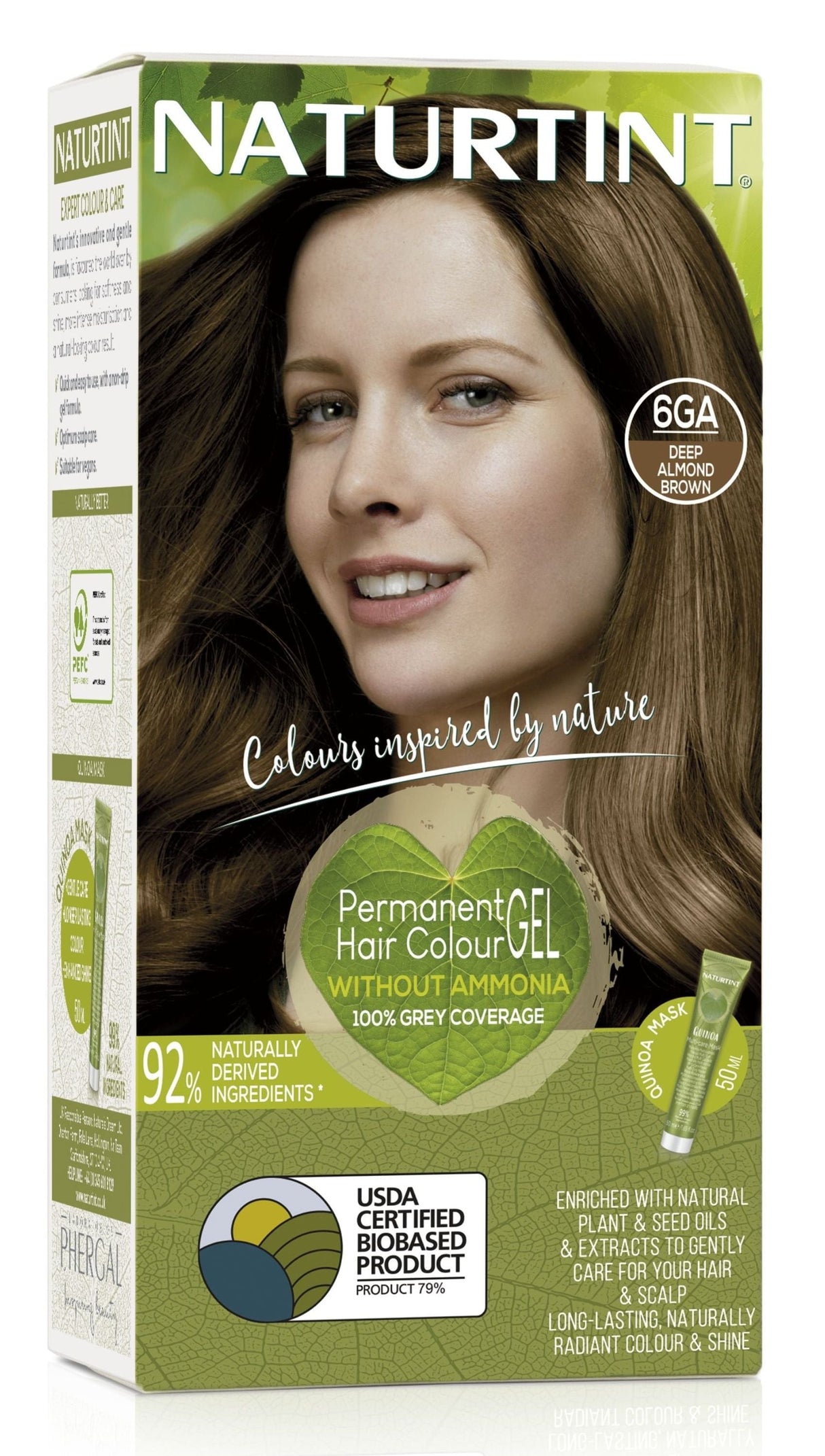 Naturtint Permanent Hair Colourant 6GA Deep Almond Brown - £7.99 when you bulk buy!
