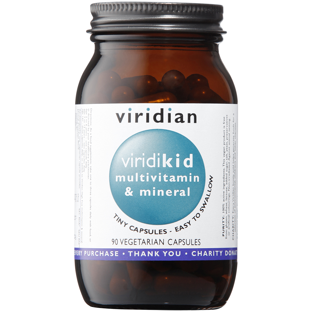 Viridian Viridikid Multivitamin Veg Caps 90 size #125 Up To 30% Off
