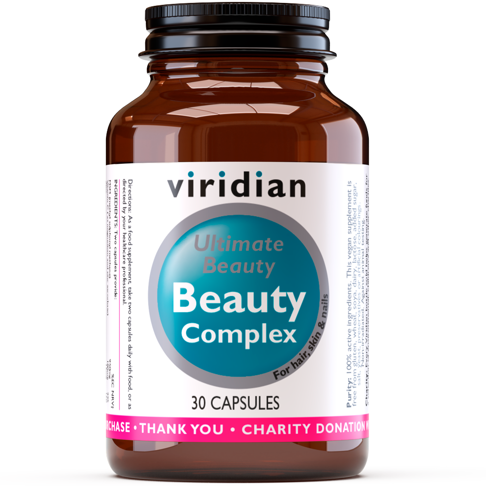 Viridian Ultimate Beauty Skin, Hair and Nails Complex Veg Caps 30 size #160 Up To 30% Off
