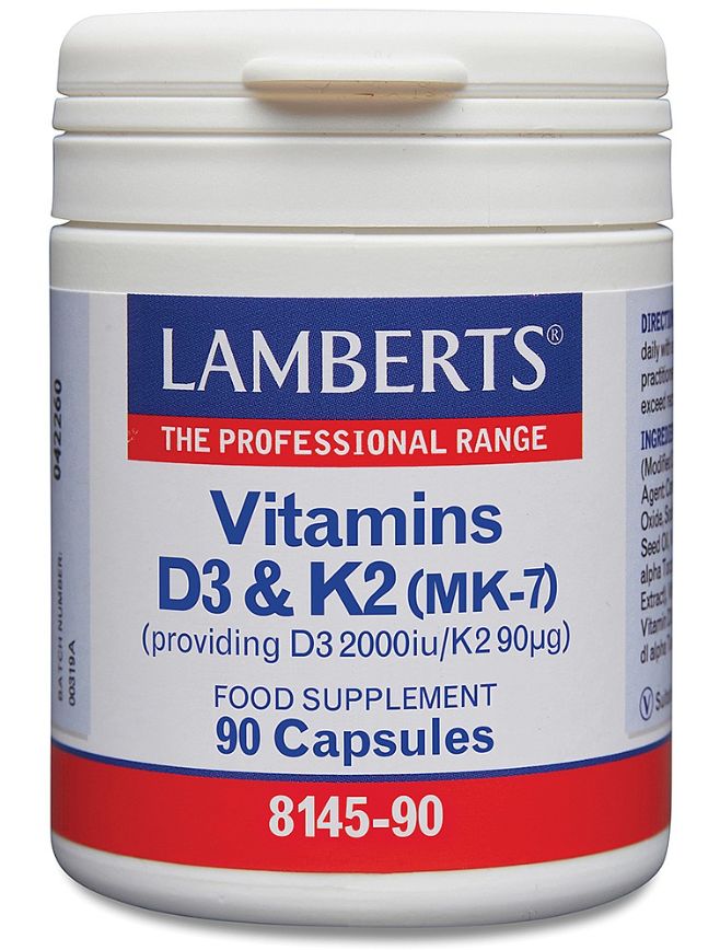 Lamberts Vitamins D3 (2000iu) and K2 (MK-7) 90's