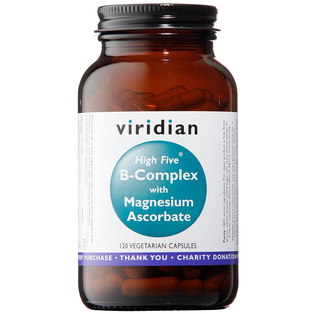 Viridian High Five B5 B-Complex + Vit C Veg Caps 120 size #253 (Expiry Date 07-2025)