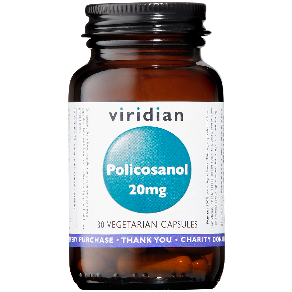 Viridian Policosanol 20mg Veg Caps 30 size #378 Up To 30% Off