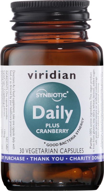 Viridian Synerbio Daily & Cranberry Veg Caps 30 size #450 Up To 30% Off