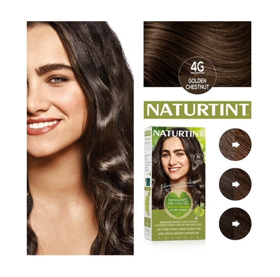 Naturtint Permanent Hair Colourant 4G - Golden Chestnut - £7.99 when you bulk buy!