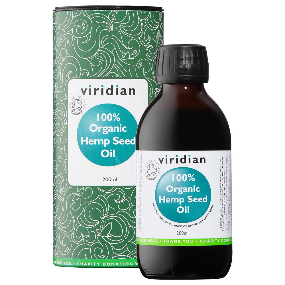 Viridian Hemp Omega Oil (Organic) ** 200ml size #510 Up To 30% Off