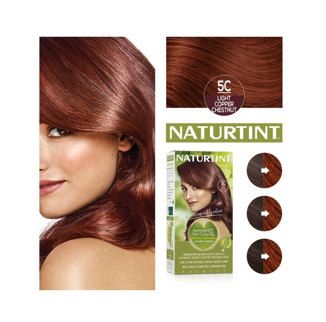 Naturtint Permanent Hair Colourant 5C - Light Copper Chestnut - £7.99 when you bulk buy!