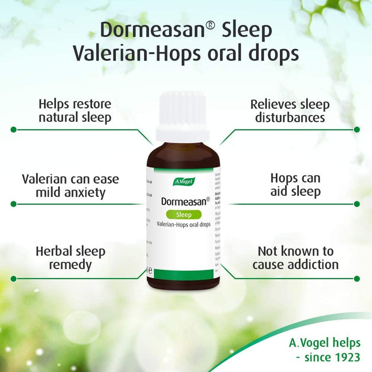 A Vogel Dormeasan 50ml Sleep Valarian-Hops oral drops