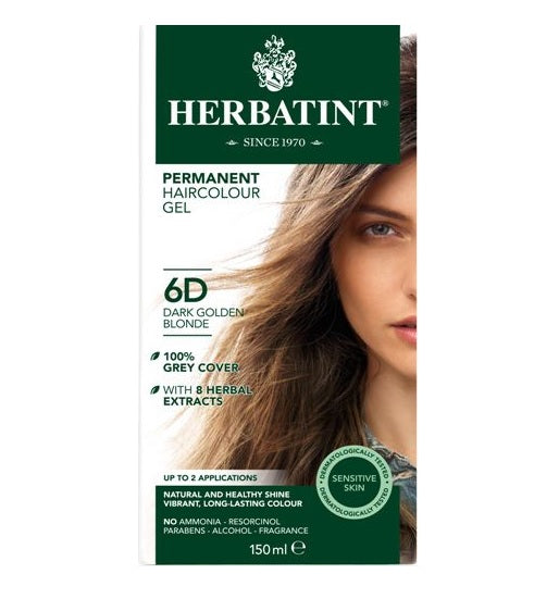Herbatint Permanent Hair Colour 6D Dark Golden Blonde - £7.91 when you bulk buy!