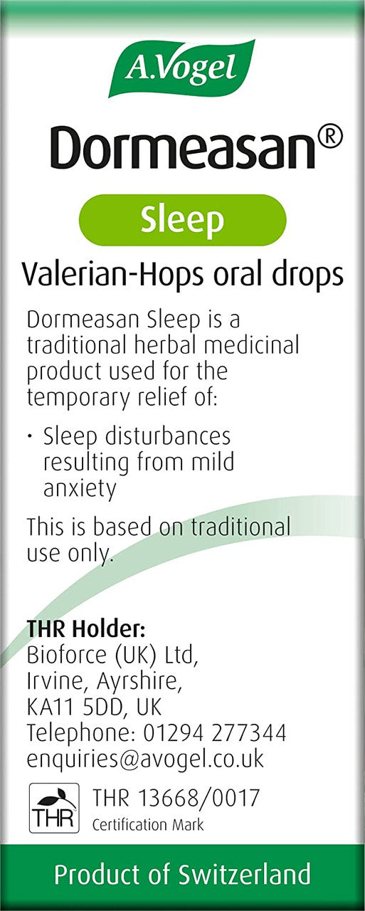 A Vogel Dormeasan 50ml Sleep Valarian-Hops oral drops