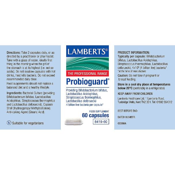Lamberts Probioguard ( 60 Capsules ) # 8419