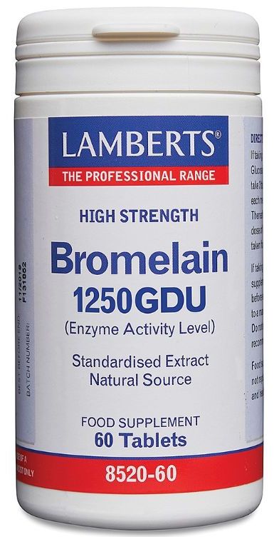 Lamberts Bromelain (1250GDU) 60 Tablets # 8520