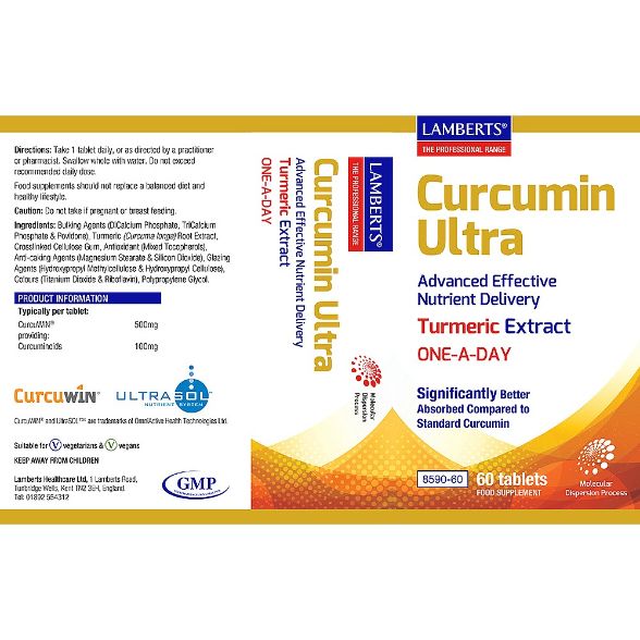 Lamberts Curcumin Ultra + ( 60 Tablets ) # 8591
