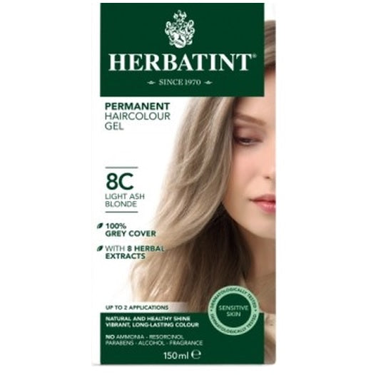 Herbatint Permanent Hair Colour 8C Light Ash Blonde - £7.91 when you bulk buy!