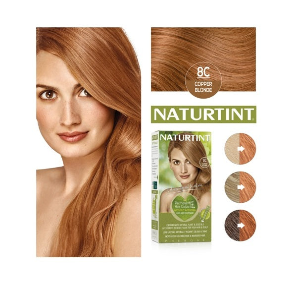 Naturtint Permanent Hair Colourant 8C - Copper Blonde - £7.99 when you bulk buy!