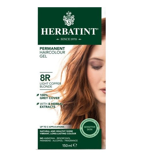 Herbatint Permanent Hair Colour 8R Light Copper Blonde - £7.91 when you bulk buy!