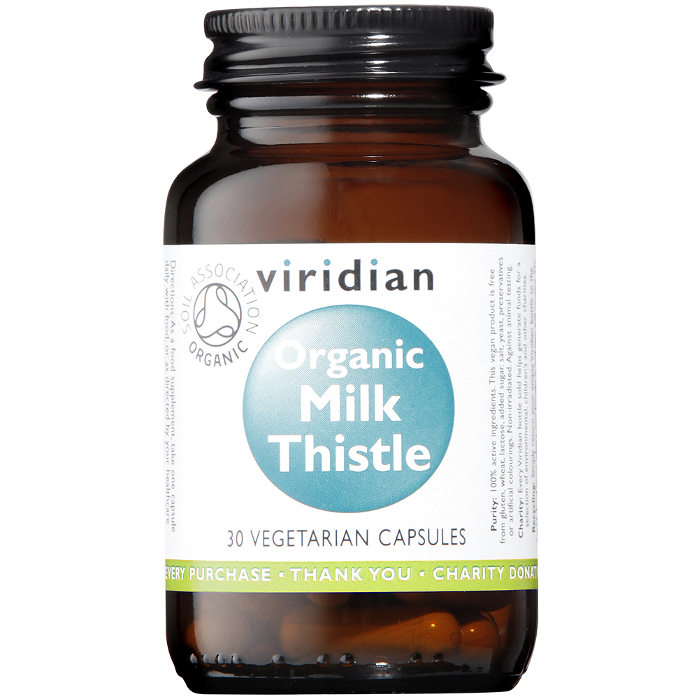 Viridian Milk Thistle Organic Veg Caps 30 size #958 Up To 30% Off