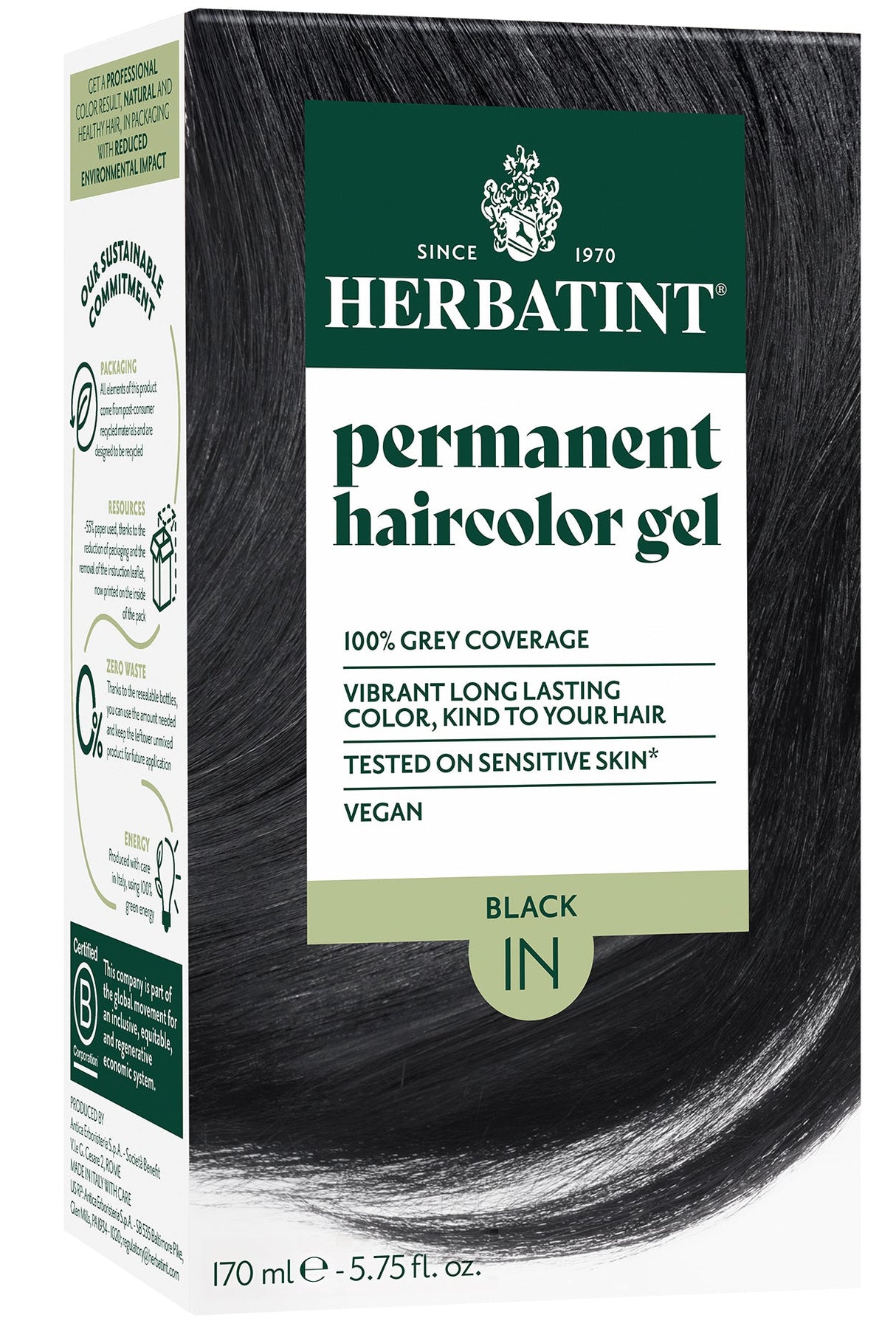 Herbatint Permanent Hair Colour 1N Black - £7.91 when you bulk buy!