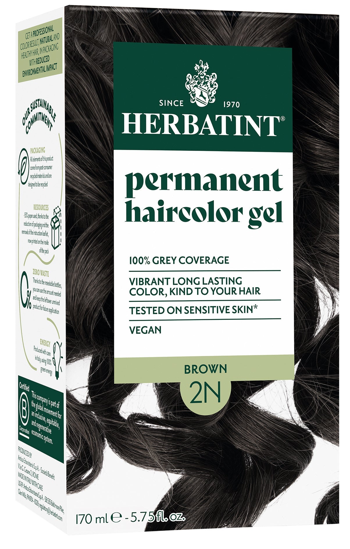 Herbatint Permanent Hair Colour 2N Brown - £7.91 when you bulk buy!
