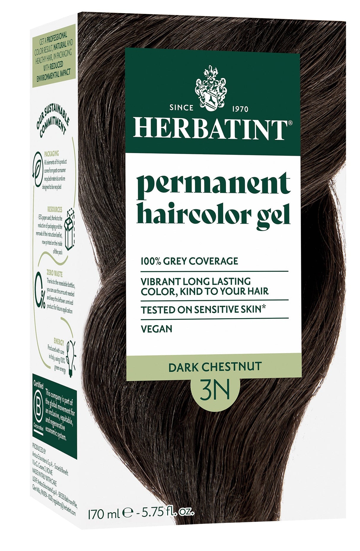Herbatint Permanent Hair Colour 3N Dark Chestnut - £7.91 when you bulk buy!