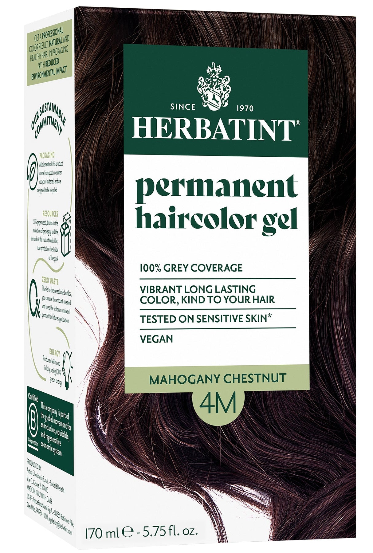Herbatint Permanent Hair Colour 4M Mahogany Chestnut - £7.91 when you bulk buy!