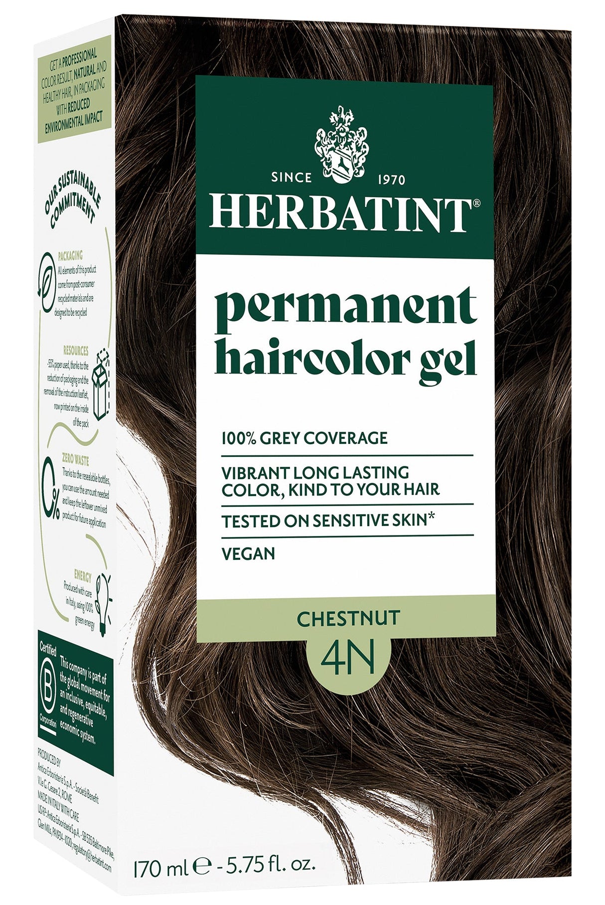 Herbatint Permanent Hair Colour 4N Chestnut - £7.91 when you bulk buy!