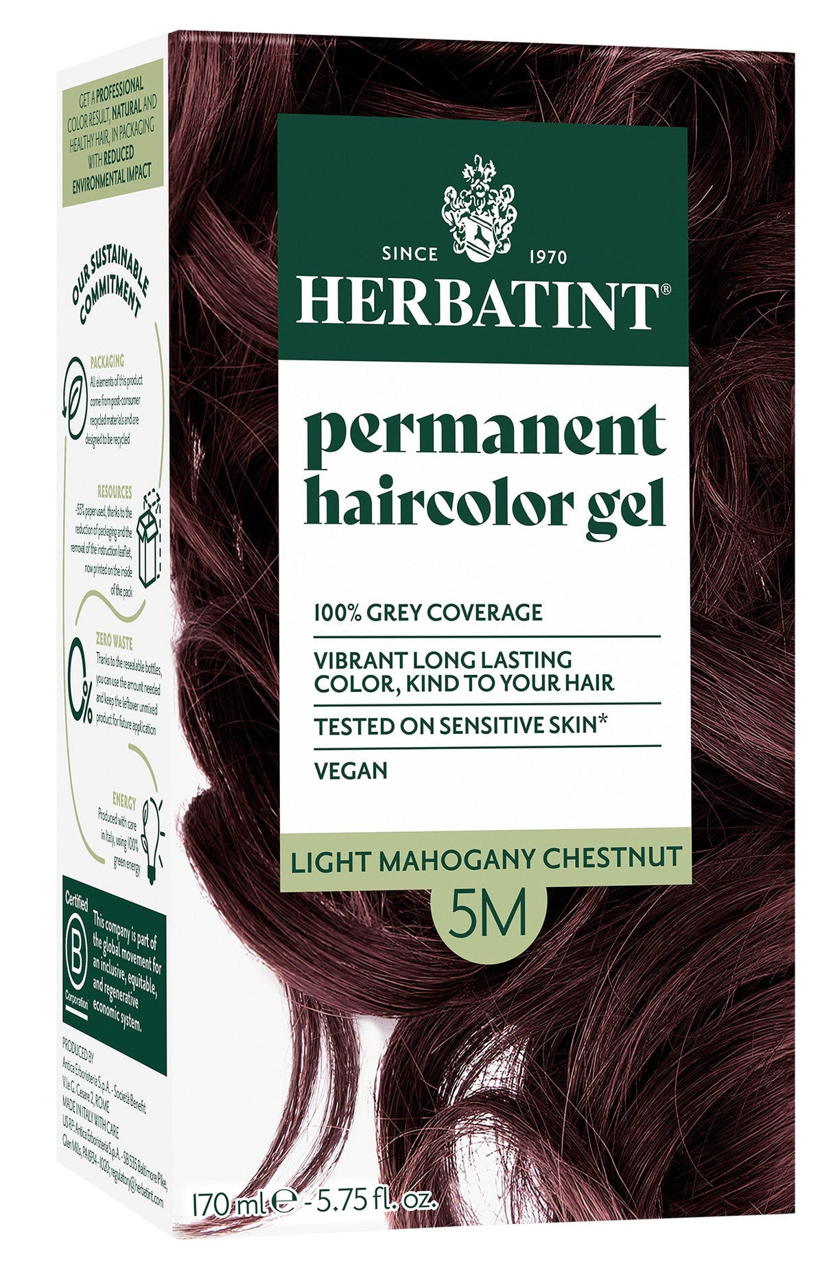 Herbatint Permanent Hair Colour 5M Light Mahogany Chestnut - £7.91 when you bulk buy!