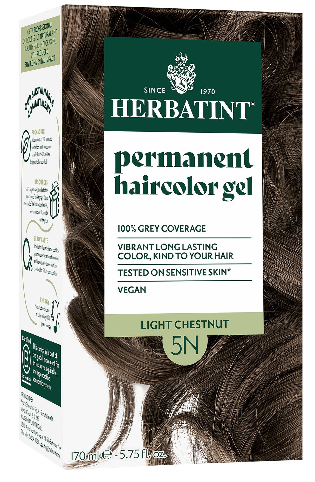Herbatint Permanent Hair Colour 5N Light Chestnut - £7.91 when you bulk buy!