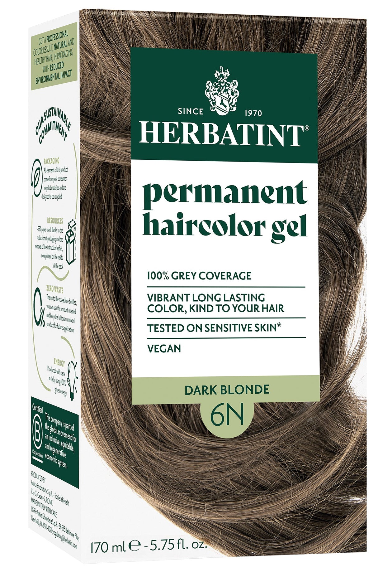 Herbatint Permanent Hair Colour 6N Dark Blonde - £7.91 when you bulk buy!