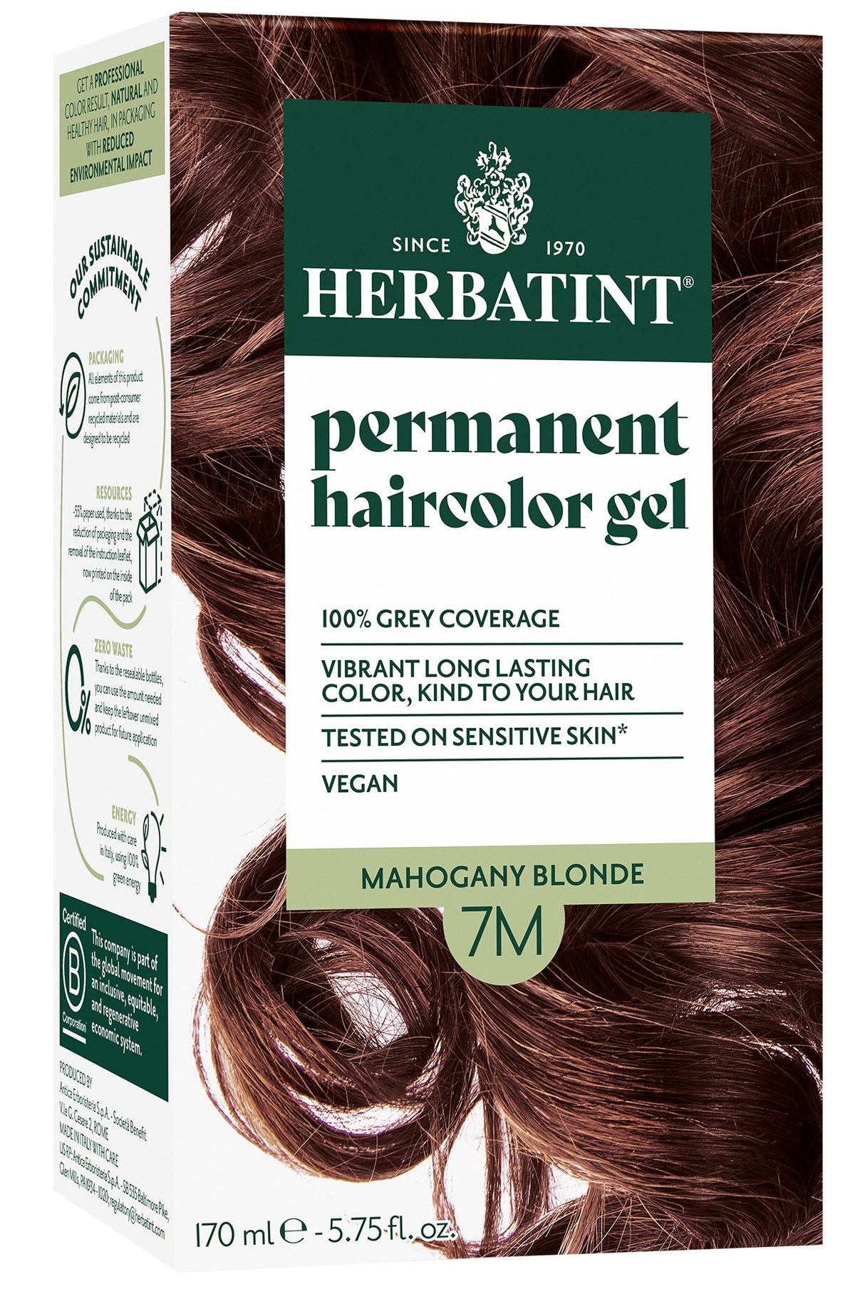 Herbatint Permanent Hair Colour 7M Mahogany Blonde - £7.91 when you bulk buy!