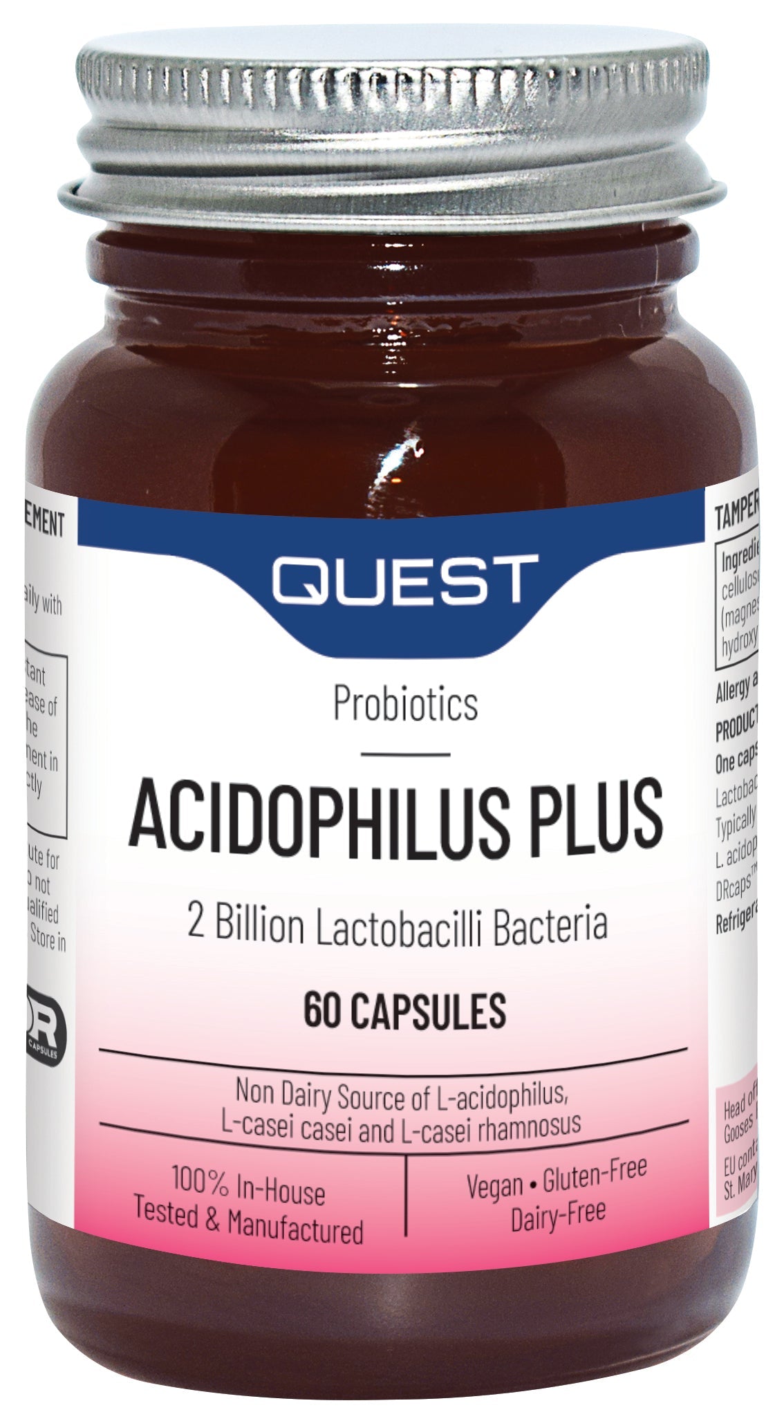 Quest Vitamins - Acidophilus Plus (60 Capsules)