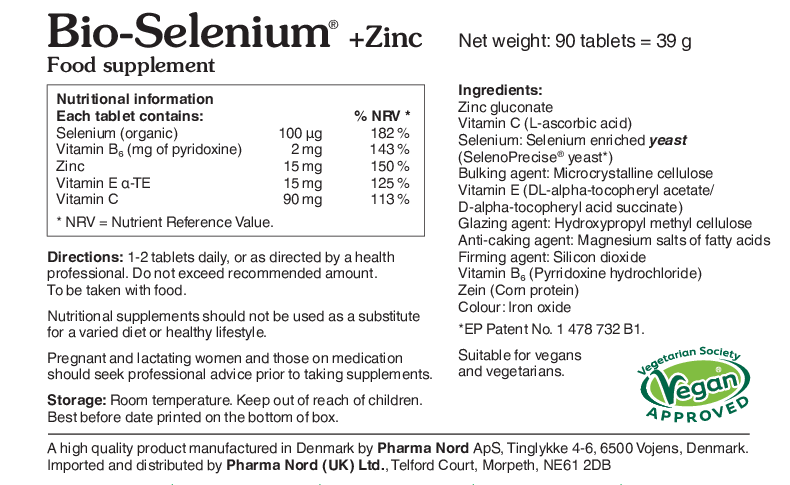 Pharma Nord Bio-Selenium + Zinc (with vit C, E and B6) 90 tabs