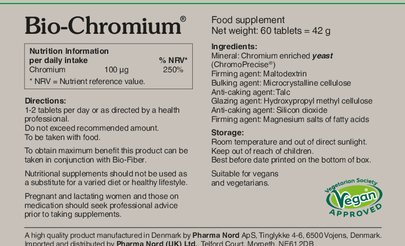 Pharma Nord Bio-Chromium 100 mcg 60 tabs