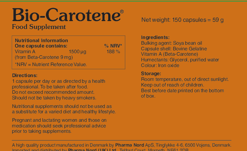 Pharma Nord Bio-Carotene 150 caps