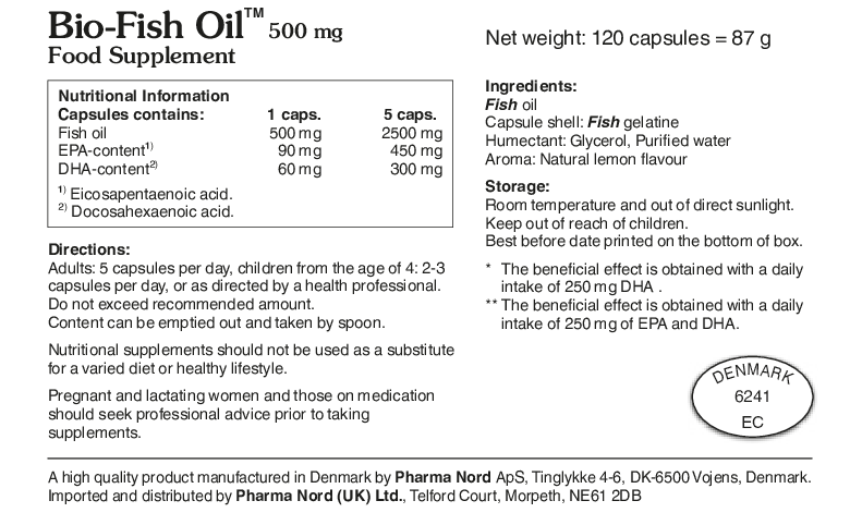 Pharma Nord Bio-Fish Oil 500mg 120 caps