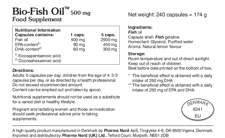 Pharma Nord Bio-Fish Oil 500mg 240 caps