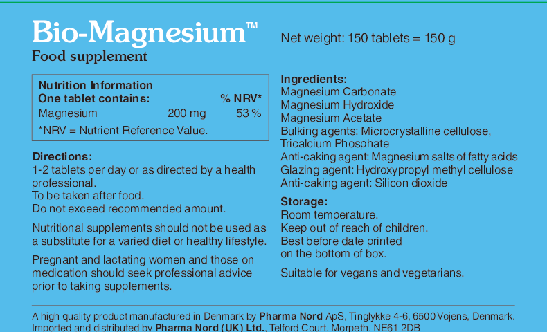 Pharma Nord Bio-Magnesium 200mg 150 tabs