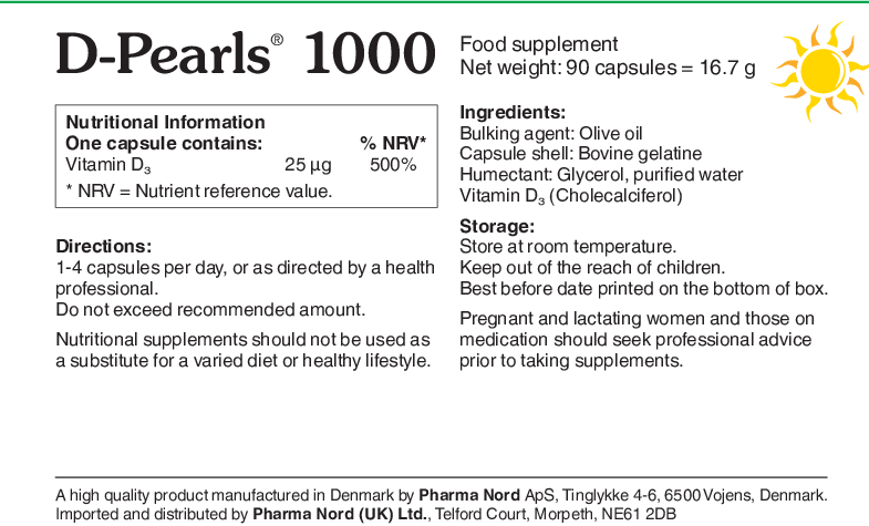 Pharma Nord D Pearls 1000iu 90 caps