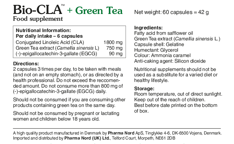 Pharma Nord Bio-CLA + Green Tea 60 caps