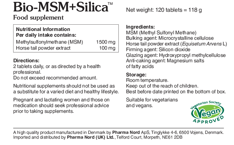 Pharma Nord Bio-MSM + Silica 750mg 120 tabs