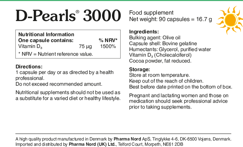 Pharma Nord D Pearls 3000iu 90 caps