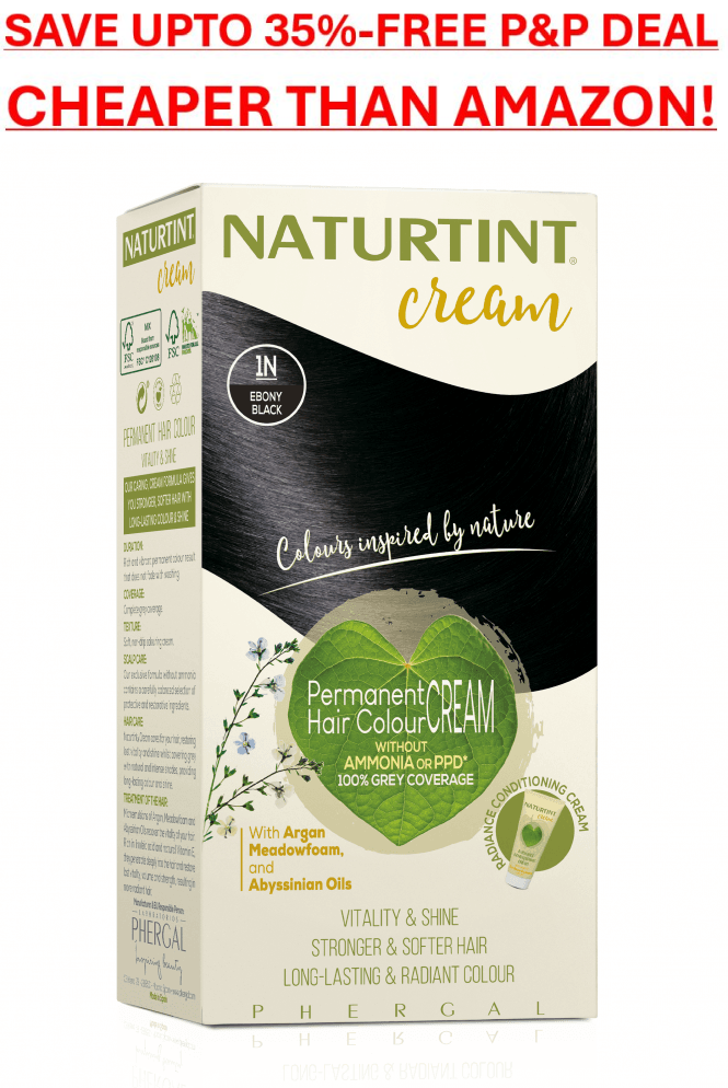 Naturtint CREAM 1N Ebony Black 155ml (PPD Free)
