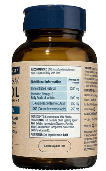 Wiley's Finest Peak EPA – 30 softgels - Save 27% When You Buy 3