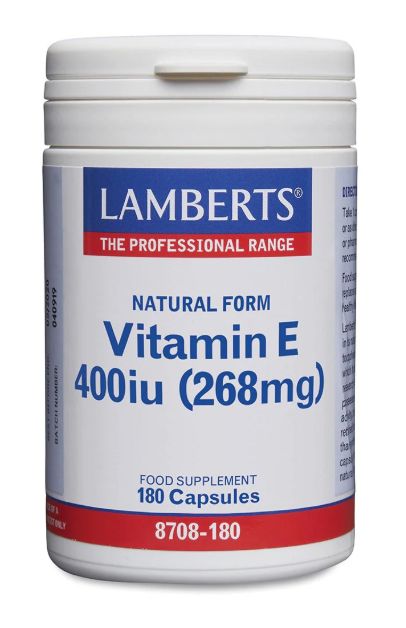 Lamberts Natural Vitamin E 400 i.u.(268 mg) 180 Caps # 8708