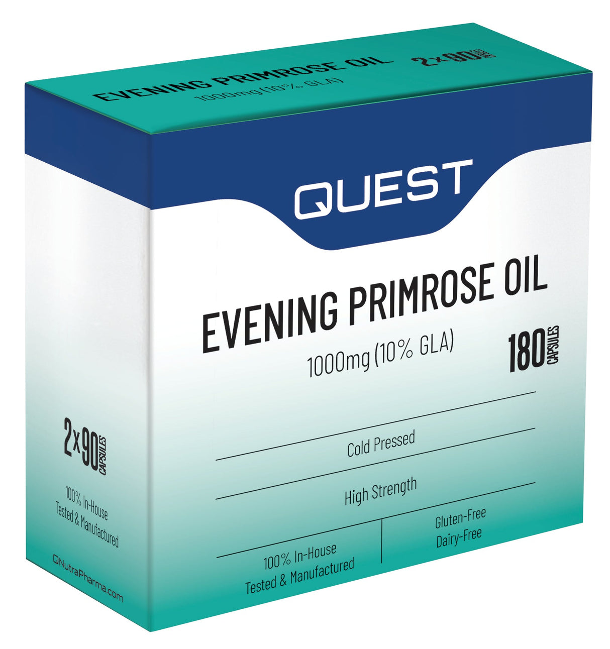 Quest Vitamins - Evening Primrose Oil 1000mg (180 Capsules)