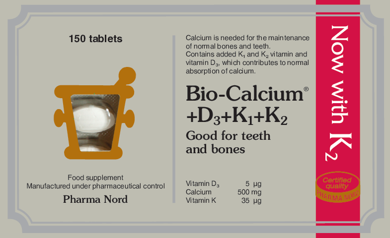 Pharma Nord Bio-Calcium D3+K1+K2 500mg 150 tabs