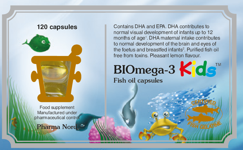 Pharma Nord BIOmega-3 Kids Fish Oil 500mg 120 caps