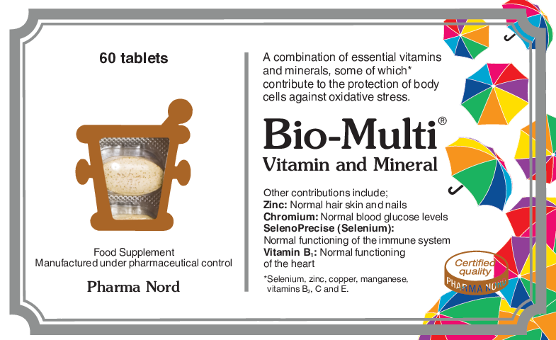 Pharma Nord Bio-Multi Vitamin and Mineral - Iron free 60 tabs