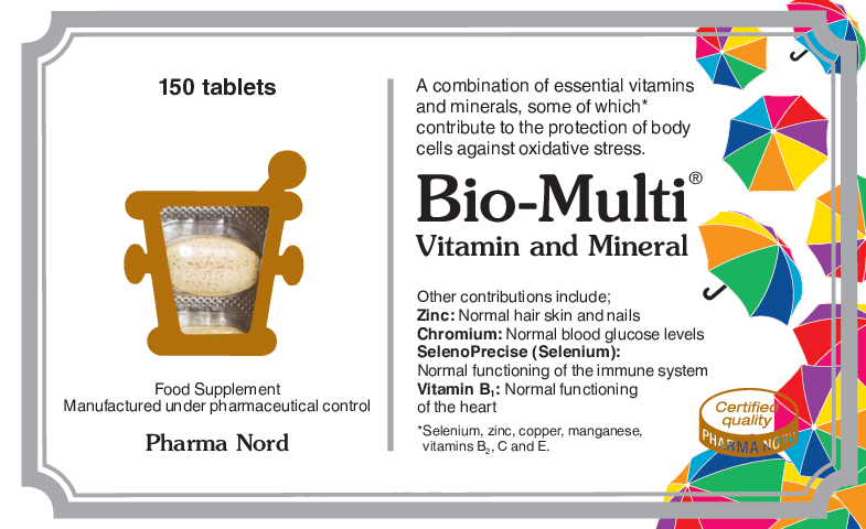 Pharma Nord Bio-Multi Vitamin and Mineral - Iron free 150 tabs
