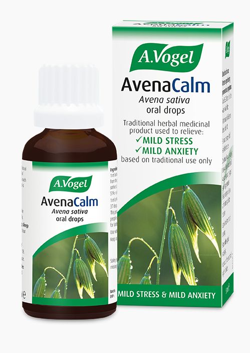 A Vogel AvenaCalm (Avena sativa) tincture for mild stress and anxiety 50ml